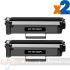 Brother TN1150 Negro Pack de 2 Cartuchos de Toner Genericos