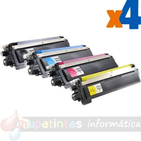 Brother TN230 Pack de 4 Cartuchos de Tóner Genéricos