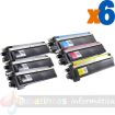 Brother TN230 Pack de 6 Cartuchos de Toner Genericos