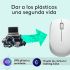 Logitech M171 Raton Inalambrico 1000dpi - 3 Botones - Uso Ambidiestro - Color Blanco