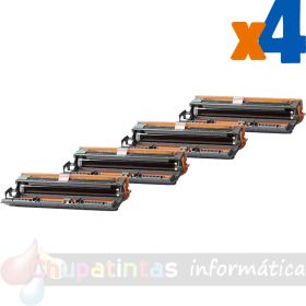 Brother DR230CL Pack de 4 Tambores de Imagen Genéricos Universales (Drum)