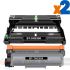 Brother TN2320 Cartucho de Tóner + DR2300 Tambor de Imagen Pack de 2 Cartuchos Genéricos-1