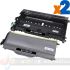 Brother TN2120 Cartucho de Tóner + DR2100 Tambor de Imagen Pack de 2 Cartuchos Genéricos