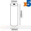 Oqonos Rollo de Papel Termico 110x40x12mm, Libre de BPA, FSC
