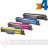 Brother TN247/TN243 Pack de 4 Cartuchos de Tóner Genéricos