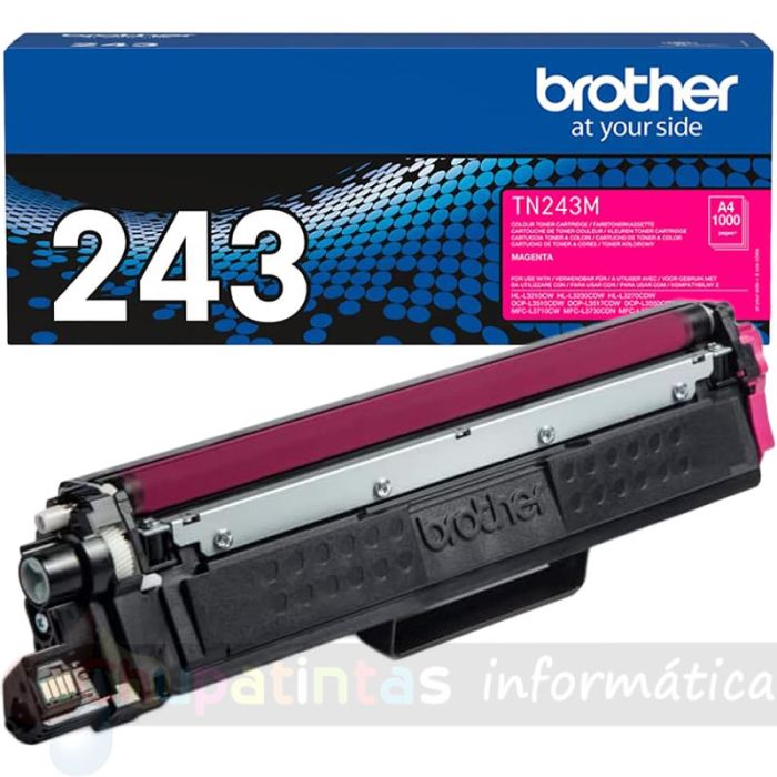 Brother TN243 Magenta Cartucho de Tóner Original - TN243M
