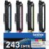 Brother TN243 Pack de 4 Cartuchos de Tóner Originales - TN243CMYK-2