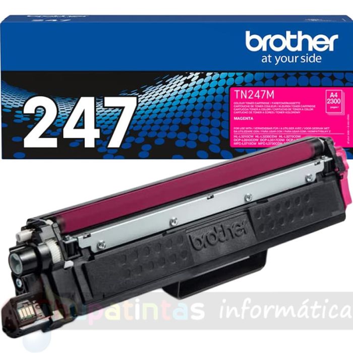 Brother TN247 Magenta Cartucho de Tóner Original - TN247M