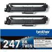 Brother TN247 Negro Pack de 2 Cartuchos de Toner Originales - TN247BKTWIN