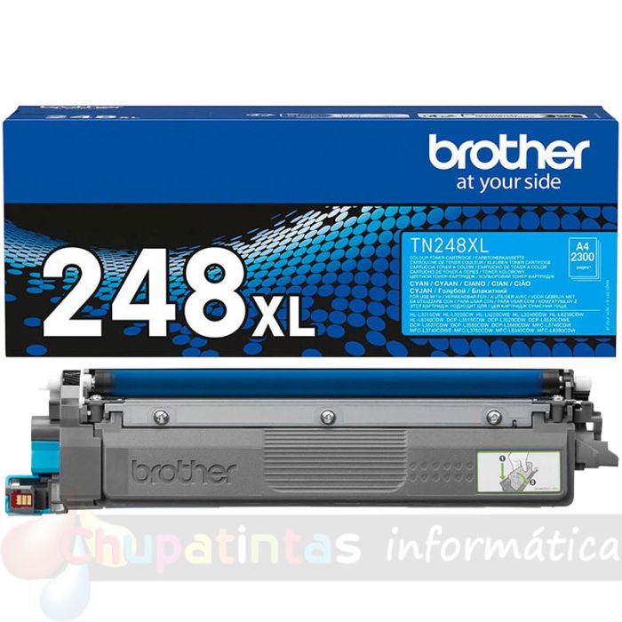 Brother TN248XL Cian Cartucho de Tóner Original - TN248XLC