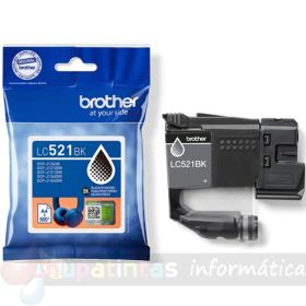 Brother LC521BK Negro Cartucho de Tinta Original - LC521BK-1