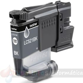 Brother LC521BK Negro Cartucho de Tinta Original - LC521BK-3