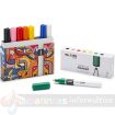 Carioca Plus Pack de 8 Marcadores Acrilicos en Caja Rigida - Punta 2mm - Tinta Acrilica Super Pigmentada - Colores Surtidos