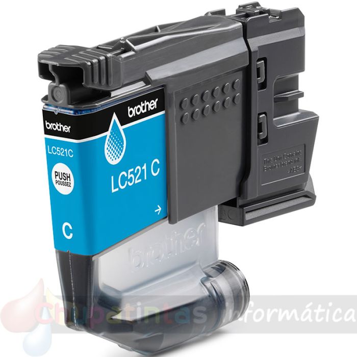 Brother LC521C Cian Cartucho de Tinta Original - LC521C-3