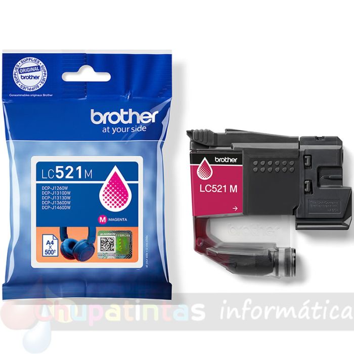 Brother LC521M Magenta Cartucho de Tinta Original - LC521M-1