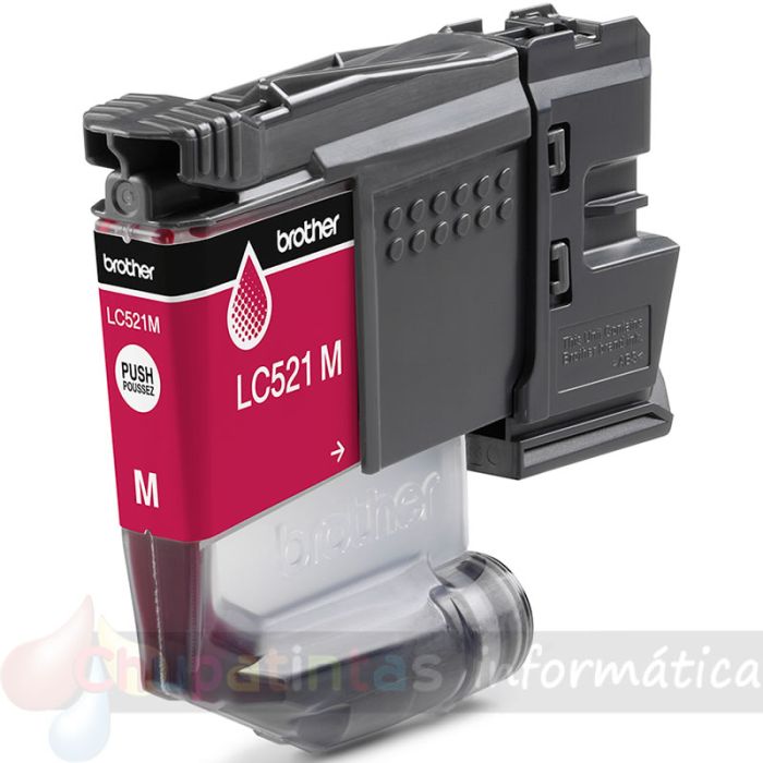 Brother LC521M Magenta Cartucho de Tinta Original - LC521M-3