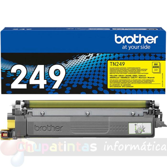 Brother TN249 Amarillo Cartucho de Tóner Original - TN249Y
