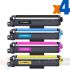 Brother TN249 Pack de 4 Cartuchos de Tóner Genéricos