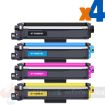 Brother TN249 Pack de 4 Cartuchos de Toner Genericos