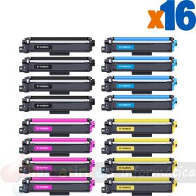 Brother TN249 Pack de 16 Cartuchos de Tóner Genéricos
