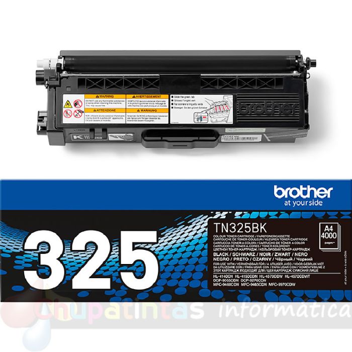 Brother TN325 Negro Cartucho de Tóner Original - TN325BK