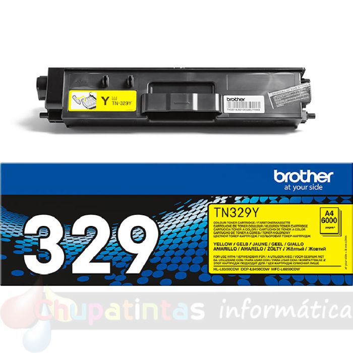 Brother TN329 Amarillo Cartucho de Tóner Original - TN329Y