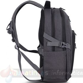 Urban Factory Heavee Green Mochila de Viaje para Portatil 17.3" - Ecologica - Color Gris