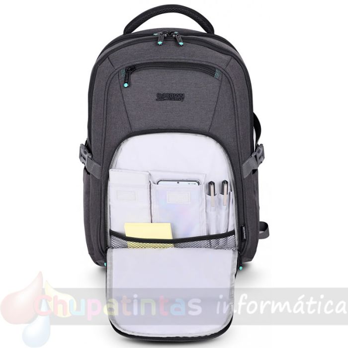 Urban Factory Heavee Green Mochila de Viaje para Portatil 17.3" - Ecologica - Color Gris