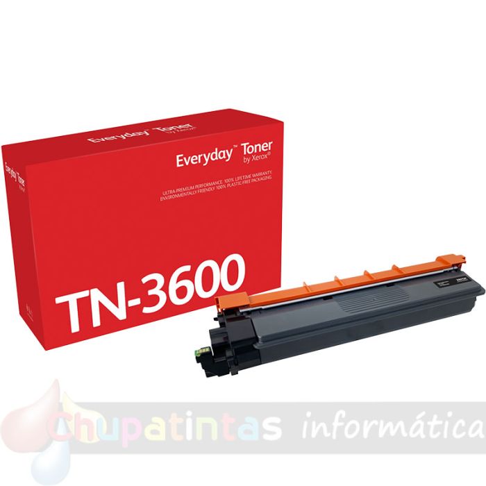 Xerox Everyday Brother TN3600 Negro Cartucho de Tóner Genérico - Reemplaza TN3600