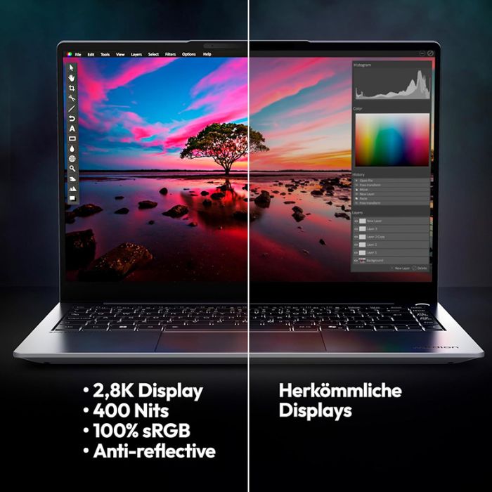 Medion SPRCHRGD 14 S2 MD62722 Portatil Pantalla 14" 2.8K Intel Core Ultra 7 - 32GB - 1TB - Windows 11 Home-6