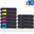 Brother TN421/TN423/TN426 Pack de 10 Cartuchos de Tóner Genéricos