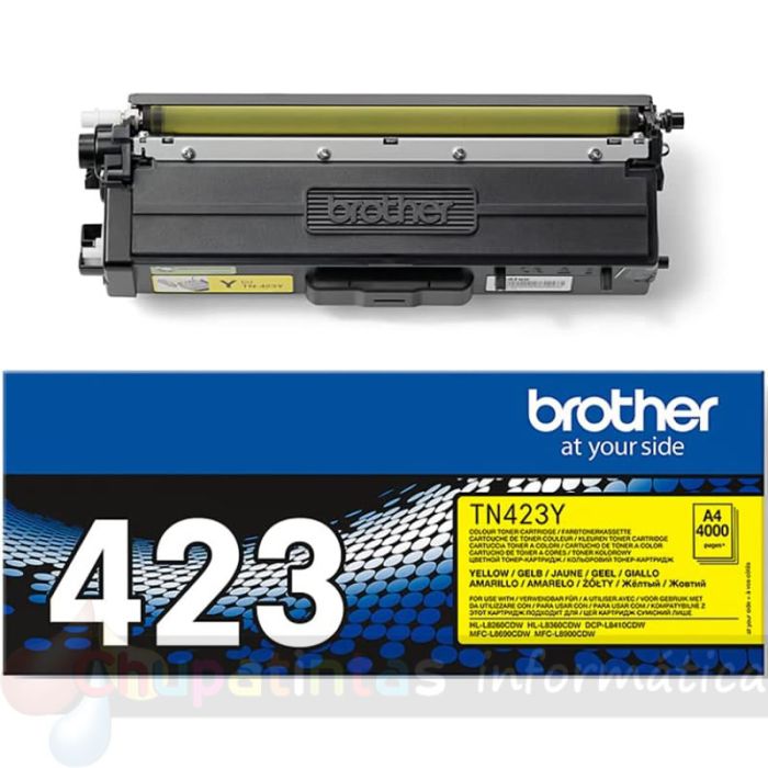 Brother TN423 Amarillo Cartucho de Tóner Original - TN423Y