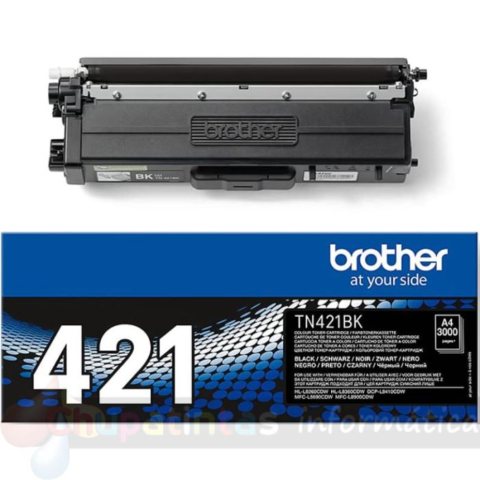 Brother TN421 Negro Cartucho de Tóner Original - TN421BK