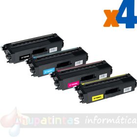 Brother TN900 Pack de 4 Cartuchos de Tóner Genéricos
