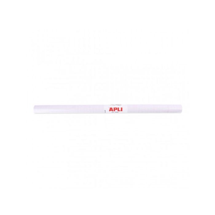 Apli Rollo de Polipropileno Transparente 1.5x0.50m - Adhesivo Reposicionable - Sistema Easy Peel - Cuadricula de Precision - Alta Resistencia a Arañazos y Roturas - No Amarillea