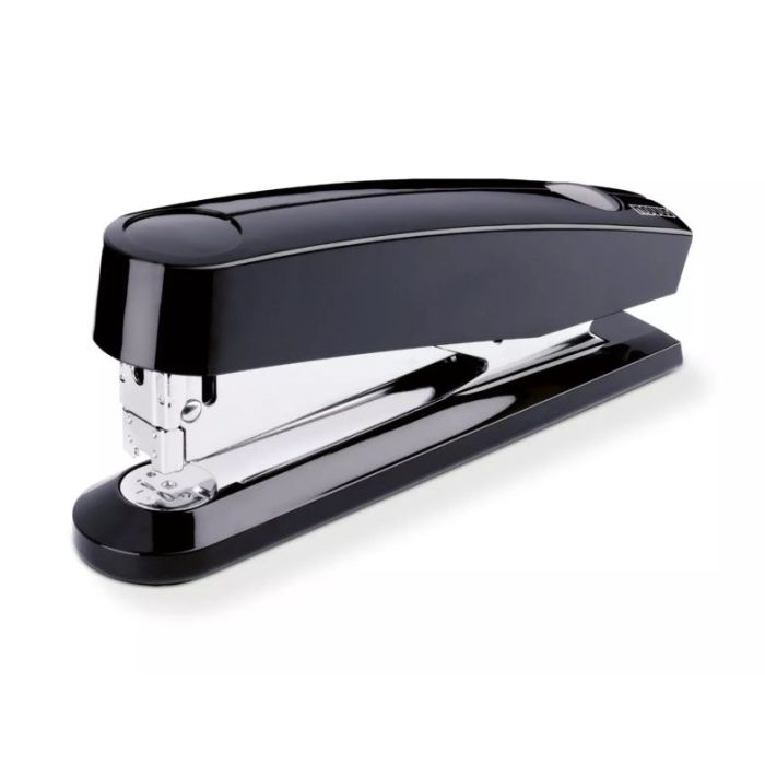 Novus B 7A Grapadora de Sobremesa + Caja de 200 Grapas 24/6 - Grapa hasta 30 Hojas - Grapado Cerrado, Abierto y Clavado - Color Negro