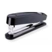 Novus B 7A Grapadora de Sobremesa + Caja de 200 Grapas 24/6 - Grapa hasta 30 Hojas - Grapado Cerrado, Abierto y Clavado - Color Negro