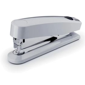 Novus B 7A Grapadora de Sobremesa + Caja de 200 Grapas 24/6 - Grapa hasta 30 Hojas - Grapado Cerrado, Abierto y Clavado - Color Gris