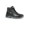 Upower Reptile RS L Calzado de Seguridad Altos - Talla 36 - Cuero Impreso Hidrofugo, Puntal de Acero, Antiperforacion, Suela Antideslizante, Proteccion S3 FO SR, Confort y Durabilidad - Color Negro