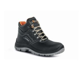 Upower Tanner L Calzado de Seguridad Altos - Talla 41 - Empeine en Cuero Impreso, Puntal en Acero, Antiperforacion, Antideslizante, Lamina de Acero Ergonomica, Suela PU/PU, Proteccion S1P FO SR - Color Negro