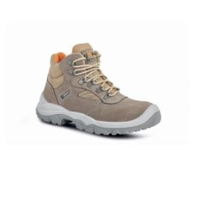 Upower Desert L Calzado de Seguridad Altos - Talla 40 - Empeine Gamuza Ultra Transpirable, Puntal Acero, Antiperforacion, Antideslizante, Proteccion S1P FO SR - Color Beige