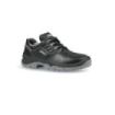 Upower Tongue L Calzado de Seguridad Bajos - Talla 36 - Empeine Cuero Hidrofugo, Puntal Acero, Antiperforacion, Antideslizante, Lamina Acero Ergonomica, Suela PU/PU, Proteccion S3 FO SR - Color Negro