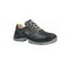 Upower Team L Calzado de Seguridad Bajos - Talla 47 - Empeine en Cuero Impreso, Puntal en Acero, Antiperforacion, Antideslizante, Lamina de Acero Ergonomica, Suela PU/PU, Proteccion S1P FO SR - Color Negro