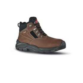 Upower Smash GTX S Botines de Seguridad Impermeables - Talla 47 - Transpirables, Puntal Composite, Antiperforacion, Suela Antideslizante, Proteccion S7S CI FO SR - Color Marron