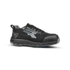 Upower Rook ESD Zapato de Trabajo - Talla 38 - Seguridad Avanzada, Transpirable, Ligero, Puntera Fibertoe, Plantilla Antiperforacion, Suela EVA, Proteccion S1PS HI HRO FO SR - Color Negro