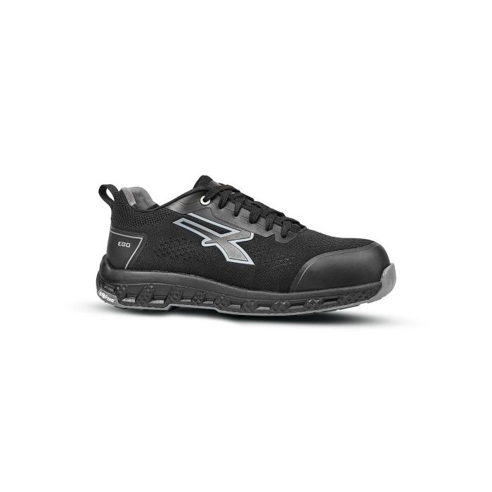 Upower Rook ESD Zapato de Trabajo - Talla 40 - Seguridad Avanzada, Transpirable, Ligero, Puntera Fibertoe, Plantilla Antiperforacion, Suela EVA, Proteccion S1PS HI HRO FO SR - Color Negro