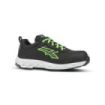 Upower Mitch ESD Calzado de Seguridad - Talla 46 - Proteccion S3S CI HI HRO FO SR, Resistencia a la Abrasion, Hidrofugos y Transpirables, Puntera Fibertoe, Suela Antideslizante - Color Negro/Verde