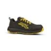 Upower Maverick ESD Calzado de Seguridad - Talla 38 - Resistente a la Abrasion e Hidrofugo, Puntera Fibertoe, Plantilla Antiperforacion Ultraligera, Suela EVA, Proteccion S3S CI HI HRO FO SR - Color Negro/Amarillo