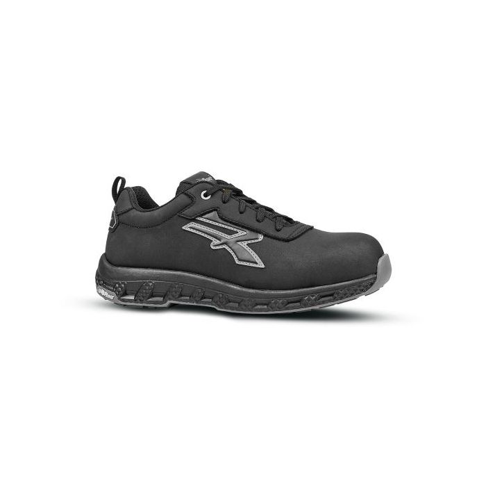Upower Marcus ESD Calzado de Seguridad - Talla 42 - Microfibra Nobuck Hidrofugo, Puntera Fibertoe, Plantilla Antiperforacion Ultraligera, Suela EVA, Proteccion S3S CI HI HRO FO SR - Color Negro