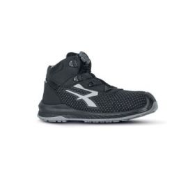 Upower Panama S ESD Zapato de Seguridad Alto - Talla 40 - Resistente a la Abrasion, Hidrorepelente, Transpirable, Puntera Ligera, Antiperforacion, Suela Antideslizante - Color Negro